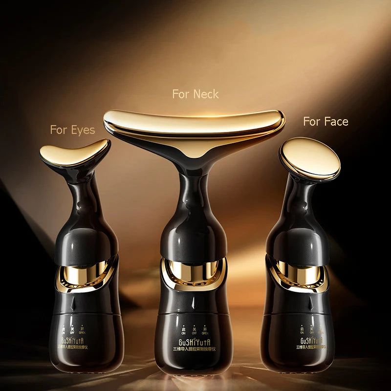 3-in-1 Face Massager – V-Line Lifting, Eye & Neck Anti-Aging Beauty Device