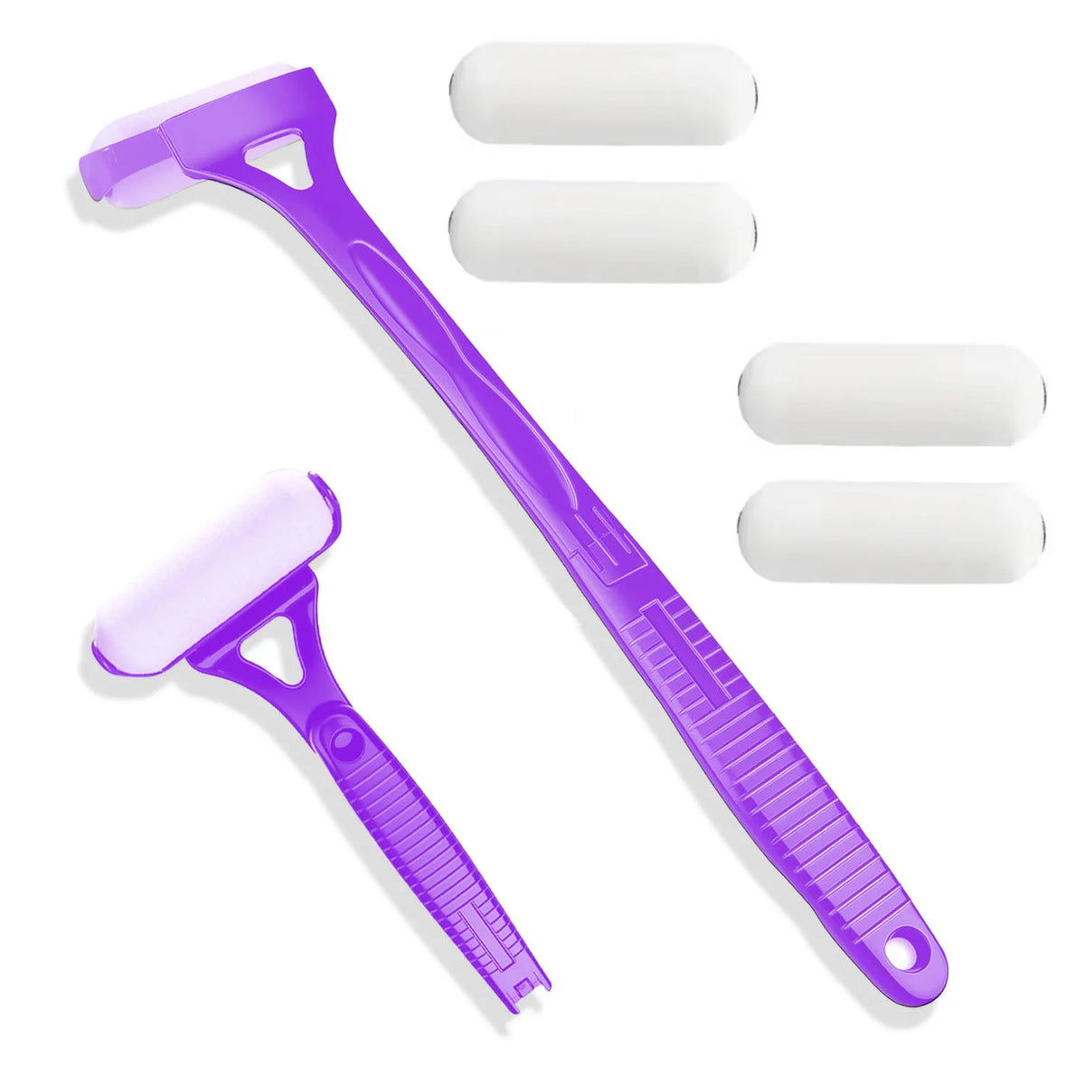 Long Handle Lotion Applicator Stick – Foldable Self-Sunscreen & Tanning Back Applicator with 2 Heads