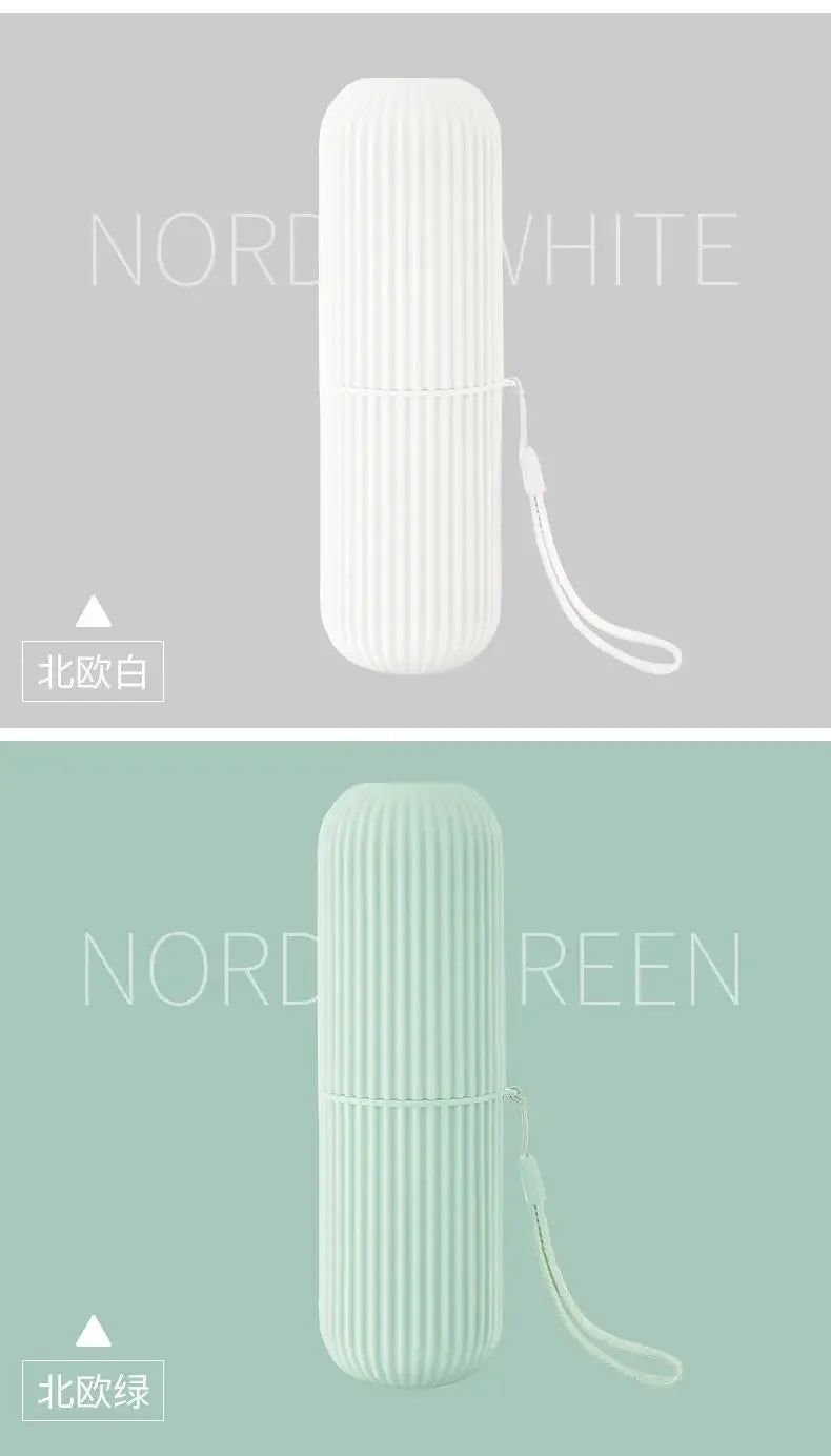 Portable Toothbrush & Toothpaste Travel Case — Hygienic Storage Box for Camping & Travel