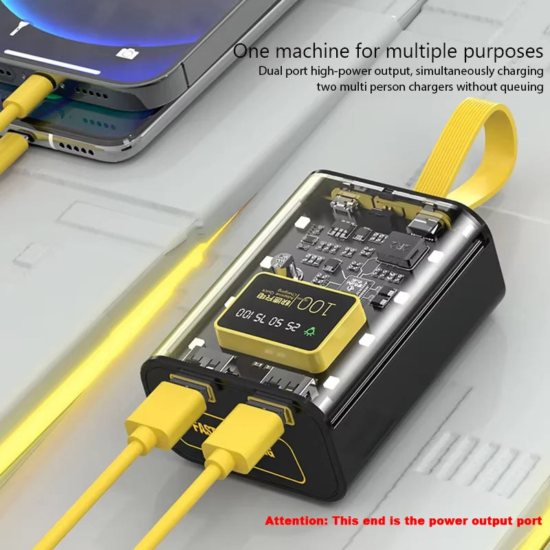 3x18650 DIY Power Bank Case — Dual USB Fast Charge with LED Night Light