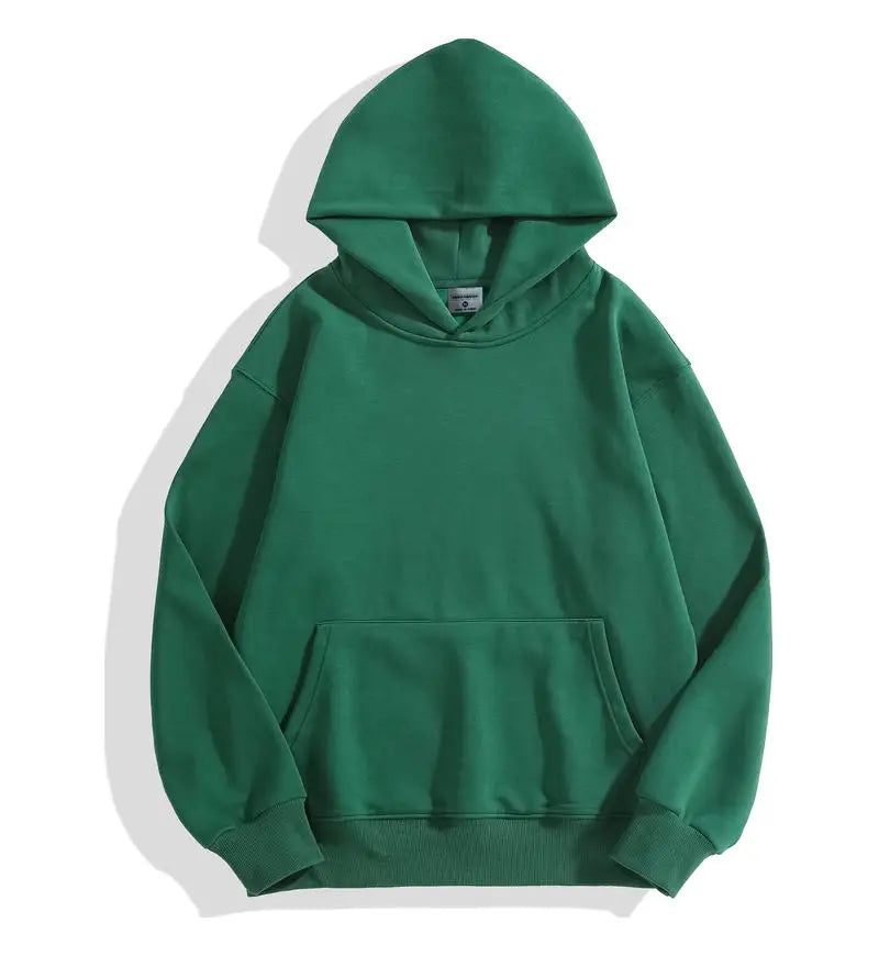 Men's Heavy Cotton Hoodie Sweatshirt — Premium Heavyweight Pullover