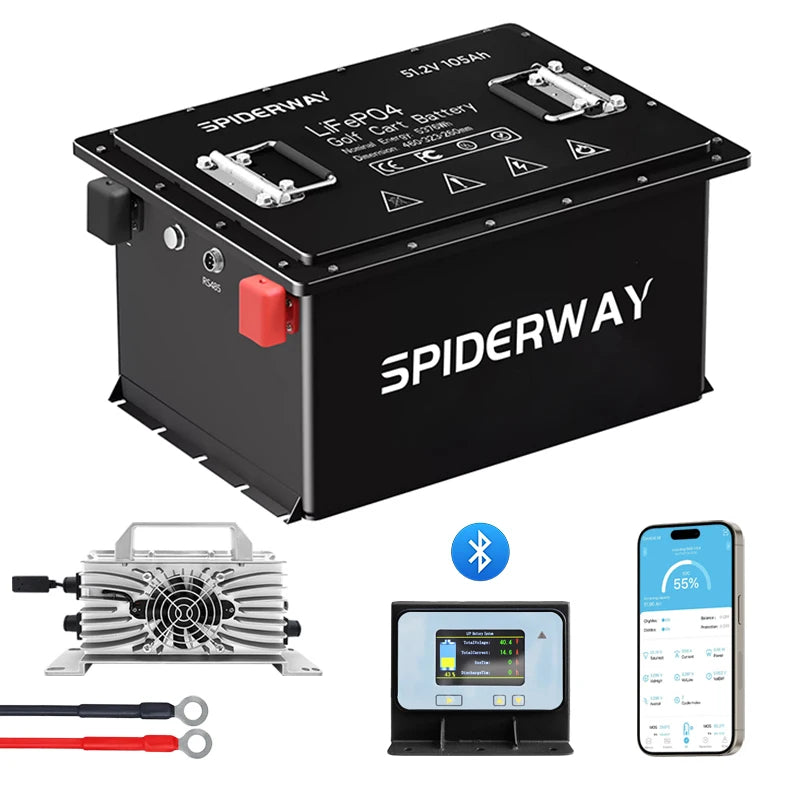 48V 105Ah LiFePO4 Battery for Ryobi Riding Lawn Mower – 6000+ Cycles, IP67, 12-Year Warranty