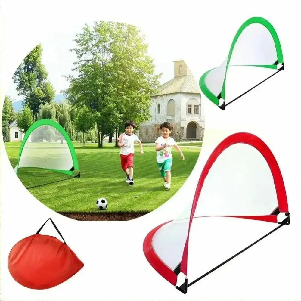 Pop-Up Soccer Goals Set – Folding Football Nets with Carrying Case, Interactive Training Toy for Kids & Adults