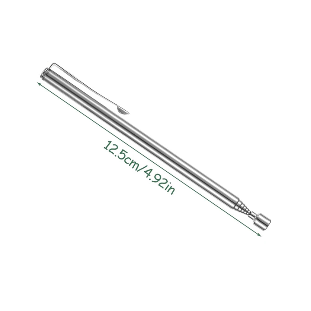 Telescopic Magnetic Pickup Tool – 8LB Capacity, Extendable to 31", LED Light for Screws, Nuts & Bolts