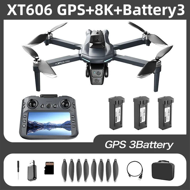 XT606 GPS Drone with Camera & Screen Remote