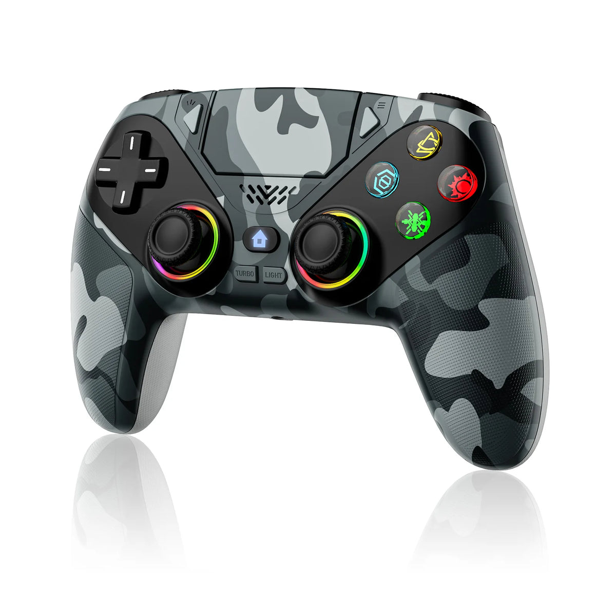 Wireless PS5 Controller – Turbo, Hall Trigger, Touchpad, Vibration & Bluetooth Gamepad