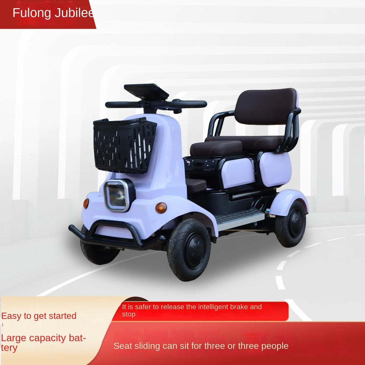 650W 4-Wheel Mobility Scooter – 60–110 km Range