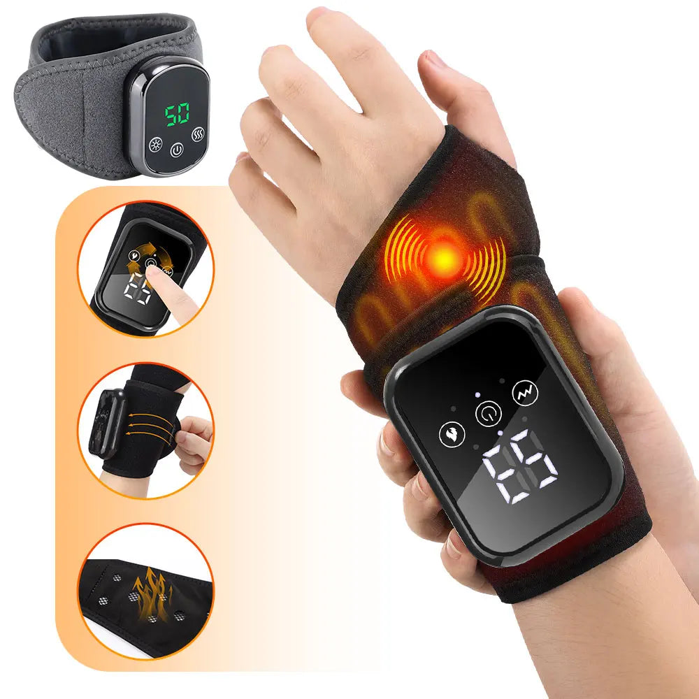 Electric Heating Wrist Massager – Vibration Relief for Carpal Tunnel & Fatigue