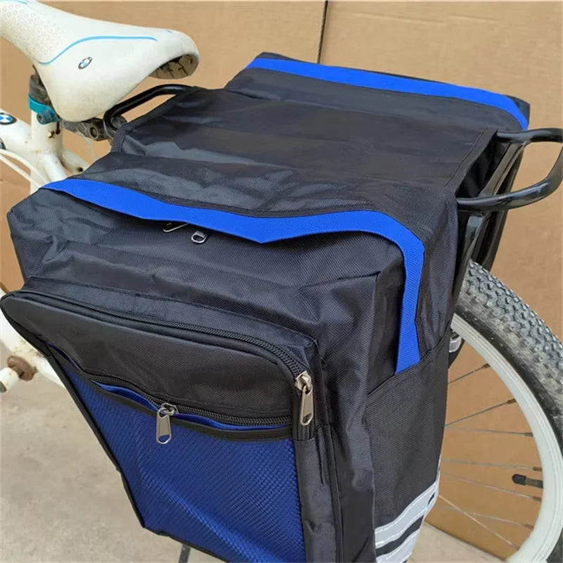 Waterproof Bicycle Rear Seat Bag — Double-Sided Reflective