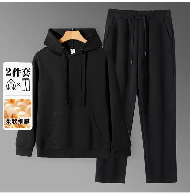 Men's Hoodie & Sweatpants Set – Loose Fit Casual Autumn Sports Suit