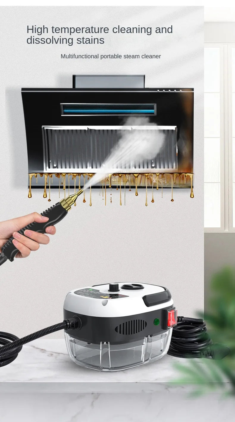 Steam Cleaner – High Temperature Sterilization for AC, Kitchen Hood & Car (110V US / 220V EU)