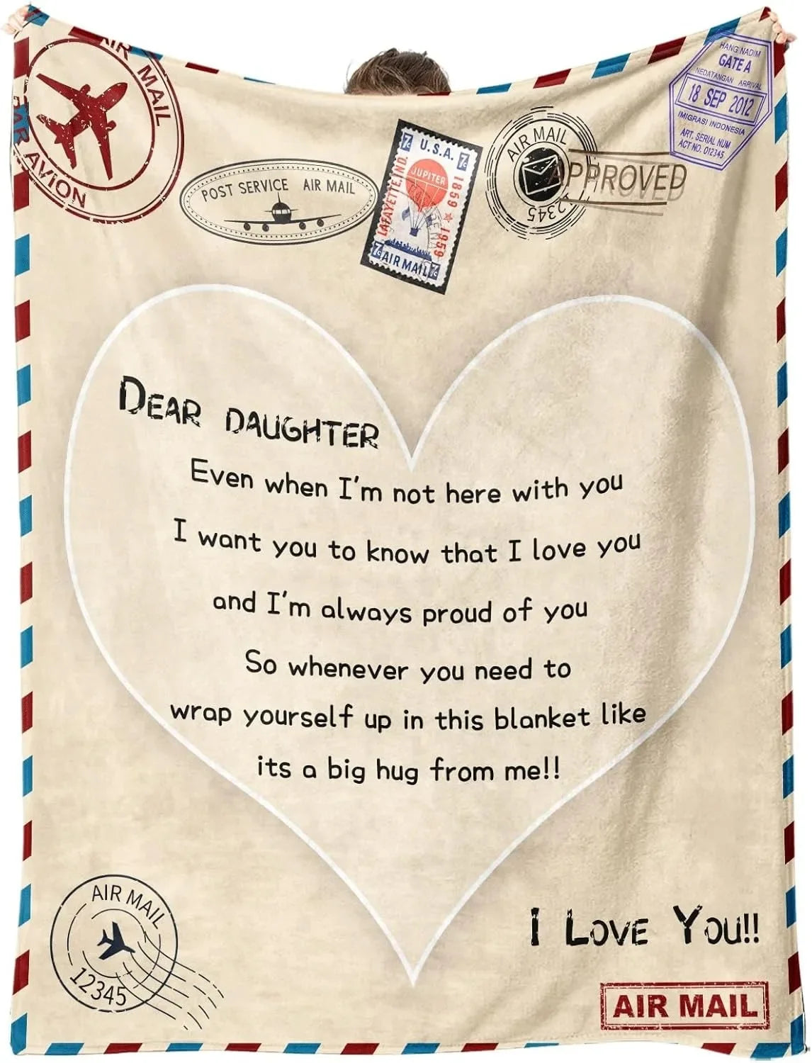 Family Gift Throw Blanket – Soft Warm Personalized Gift for Dad, Mom, Grandparents & Family