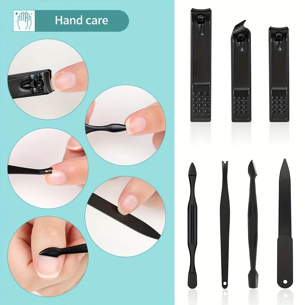 Stainless Steel Nail Clipper & Pedicure Set — Multi-Pack