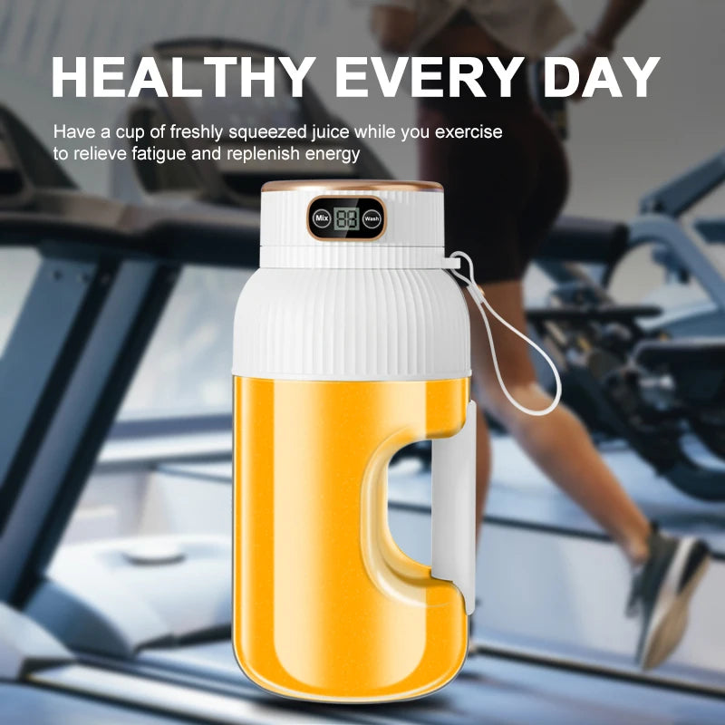 1000ML Portable Juicer Blender — USB Charging Smoothie Cup for Fruit & Citrus