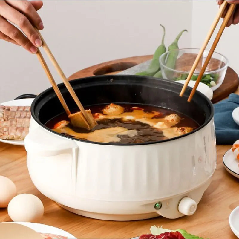 220V Multi Cooker Electric Pot — Single/Double Layer Non-Stick Hot Pot & Rice Cooker for 1–2 People