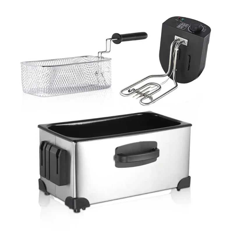 Electric Deep Fryer – Constant Temperature, Commercial & Household, French Fries, Dough Sticks & Stall Fryer