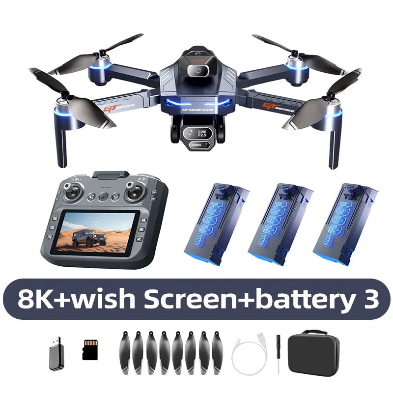 GT8 Drone with Dual Camera & Screen Remote