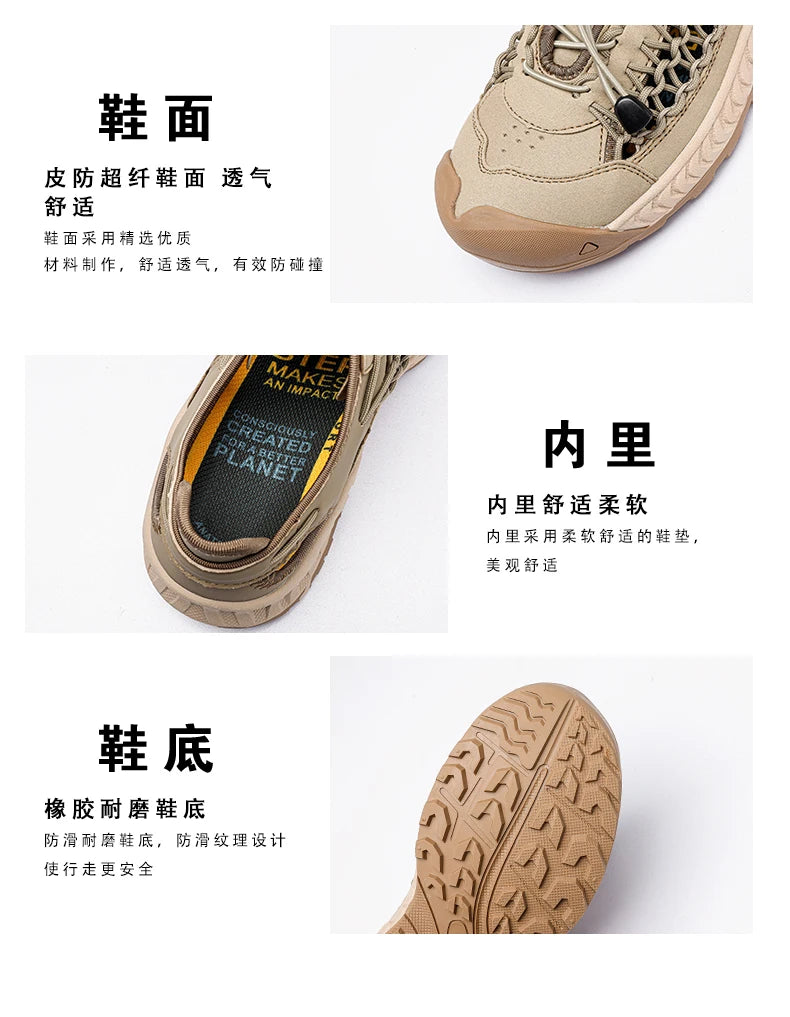 Men's Mesh-Lined Elastic-Band Sandals