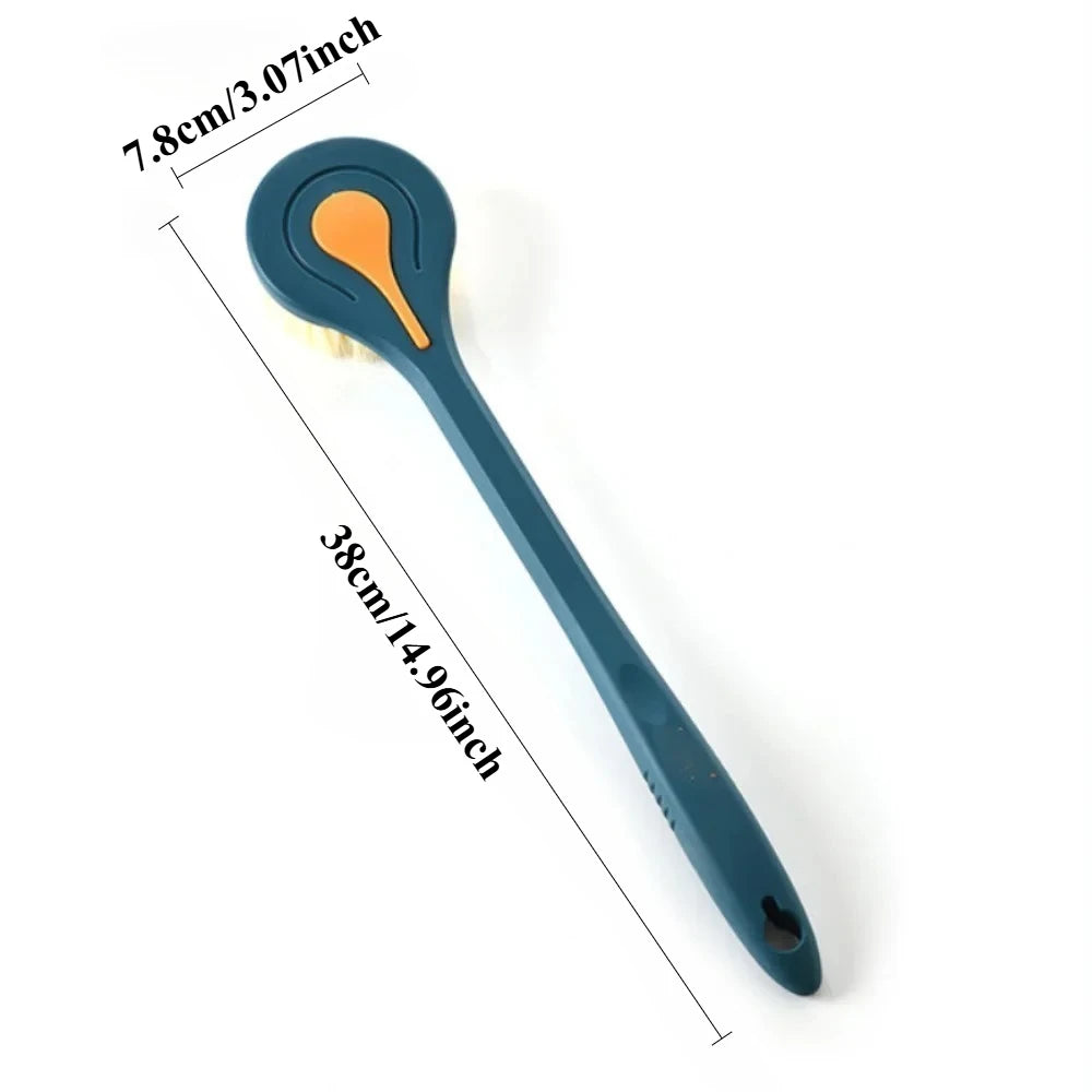 Extra Long Bath Brush with Soft Bristles – Back Scrubber Shower Massage Body Brush