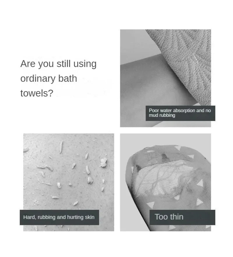Soft Sponge Body Scrubber for Baby & Adults – Exfoliating Bath Scrub Sponge & Dead Skin Remover