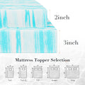 JHK 2"-3" Thick Gel Cooling Memory Foam Mattress Topper – Soft, Breathable Queen Size Bed Topper
