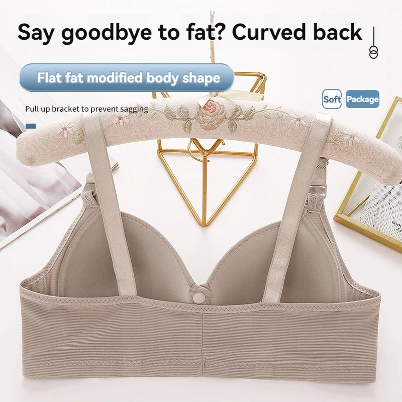 Front-Buckle Push-Up Bra — Adjustable, Breathable & Available in Plus Sizes