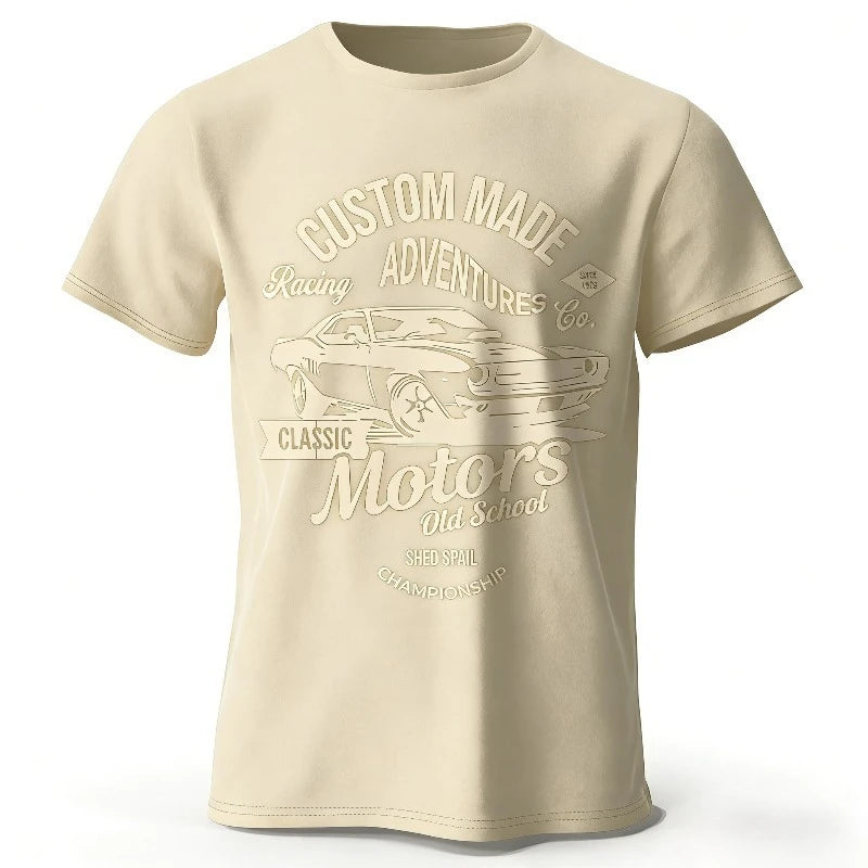Men's 100% Cotton Oversized T-Shirt — Relaxed Fit Essential Tee