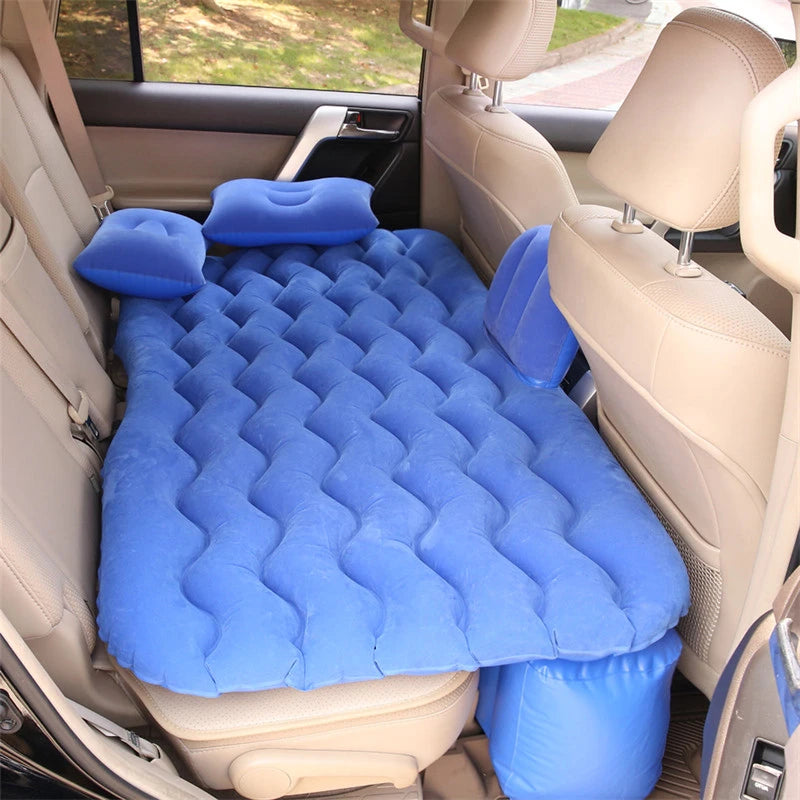 Car Air Inflatable Travel Mattress Bed — Universal Back Seat Camping Mat