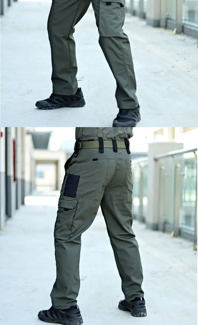 Men's Tactical Multi-Pocket Waterproof Cargo Pants — Outdoor Work & Hiking Trousers