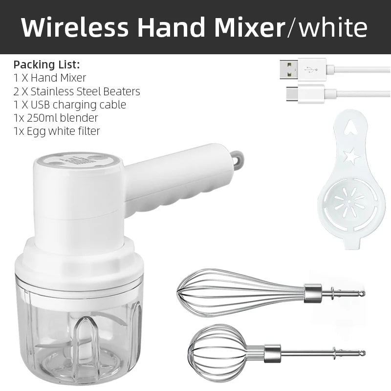 MYVIT USB Electric Mini Food Chopper — 30W Portable Garlic Masher & Vegetable Chopper, 250ml BPA-Free