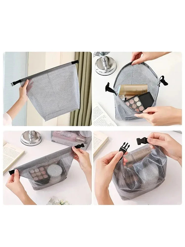 Waterproof PVC Drawstring Bag – Large Capacity Gym Swimming Toiletry Bag Unisex