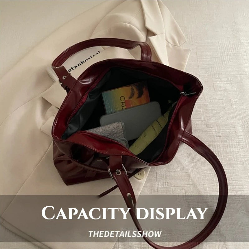 Large Capacity Women's Retro Tote Shoulder Bag