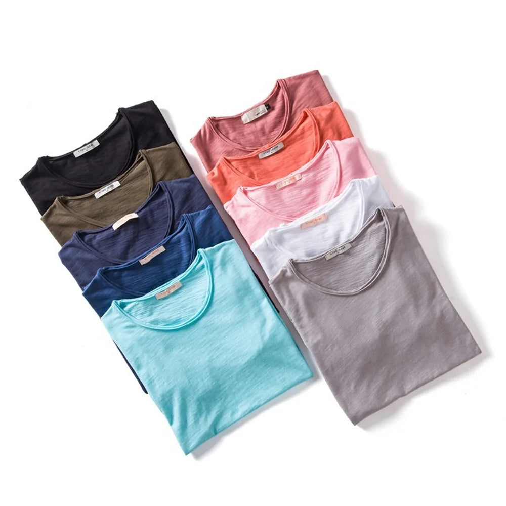 Men's 100% Cotton O-Neck Short Sleeve T-Shirt — Classic Crew Neck Essential