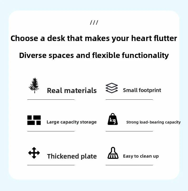 Computer Desk with Integrated Bookshelf — Simple Wood Writing Desk for Small Apartments, Multiple Sizes & Finishes