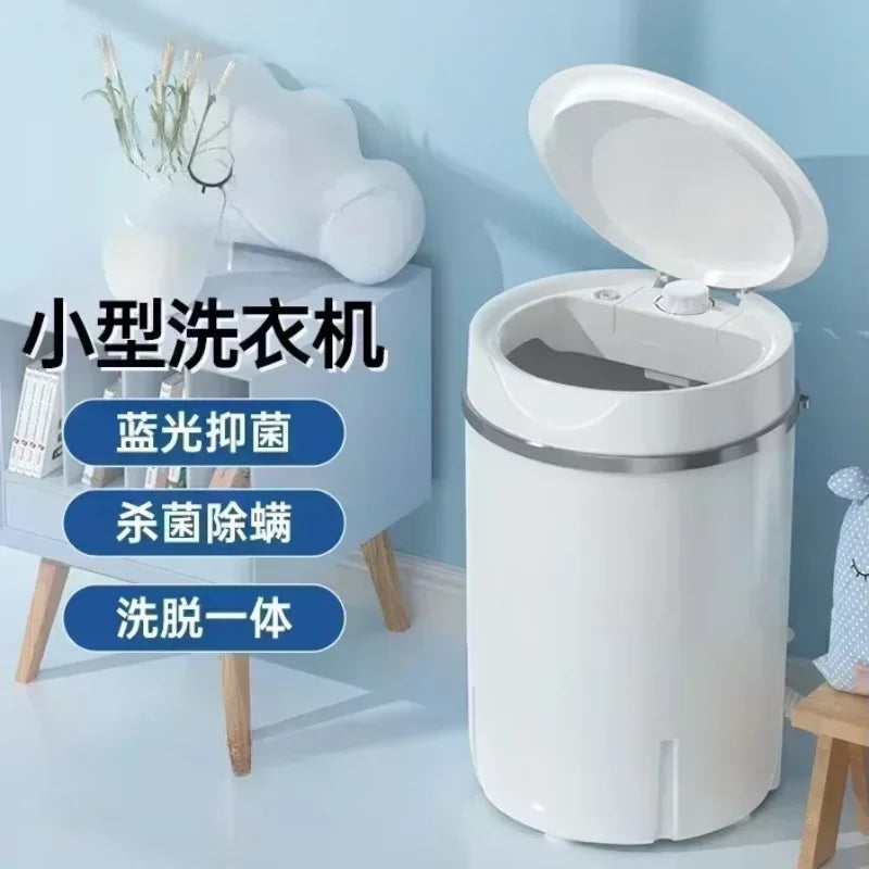 Semi-Automatic Household Mini Washer-Dryer Combo — Portable Washing Machine for Apartments, Dorms & Small Spaces