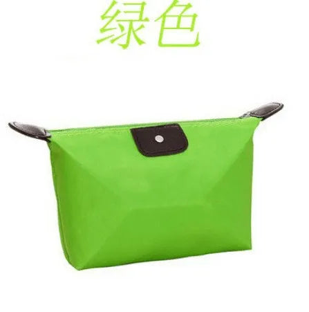 Colorful Waterproof Dumpling Cosmetic Bag – Mini Cute Toiletry Makeup Tote Purse for Women