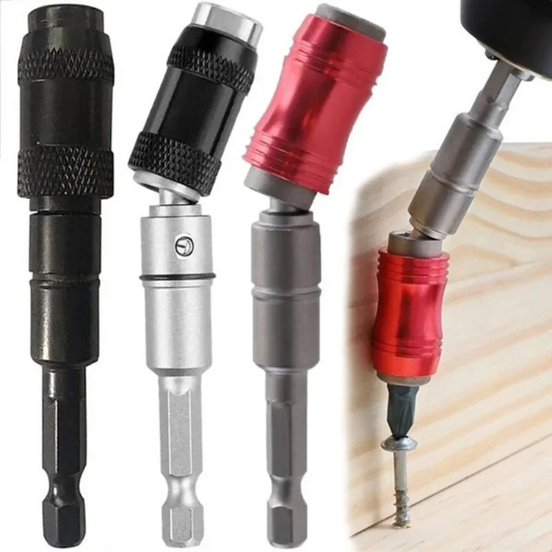Never Drop a Screw Again. — 1/4" Hex Magnetic Ring Screwdriver Bit Holder | Extension Rod, Quick Change, Drive Guide, 5 Colors