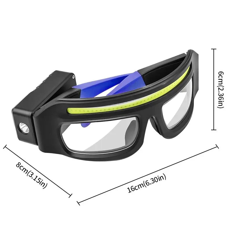 Rechargeable LED Glasses Headlight — 5 Modes