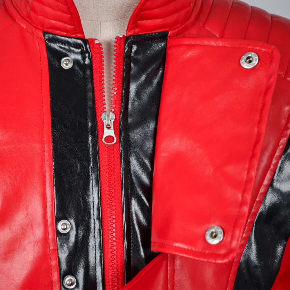 Men's Red Cosplay Jacket – Michael Jackson-Inspired Costume