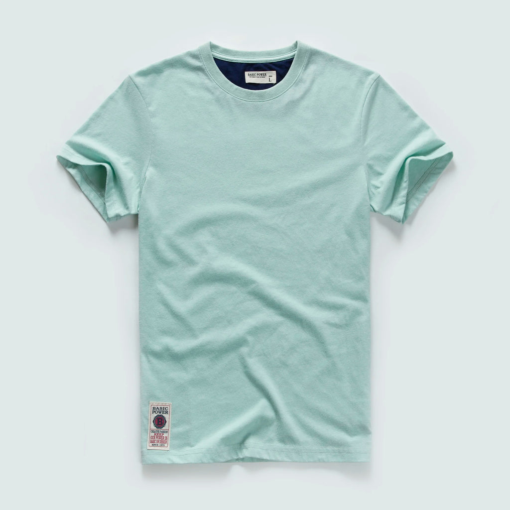 Men's Solid Color O-Neck Cotton T-Shirt — Everyday Essential Tee