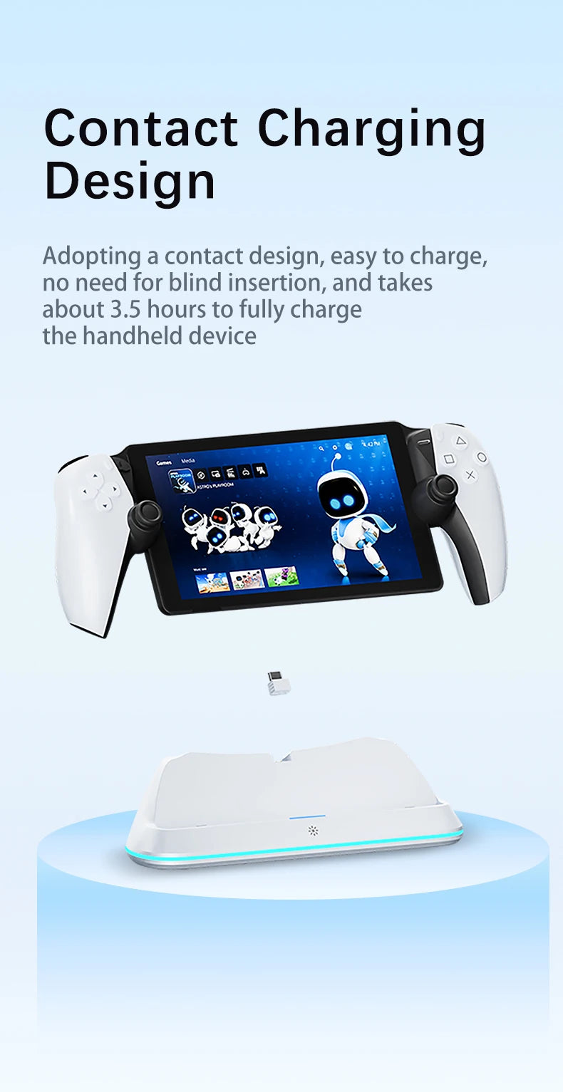 HONCAM Charging Dock Station for PlayStation Portal — Fast Charge & Organized Storage