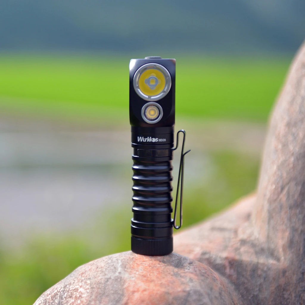 Wurkkos HD20 Rechargeable Headlamp 2000LM – IP68 Magnetic Spotlight Floodlight EDC Power Bank for Camping