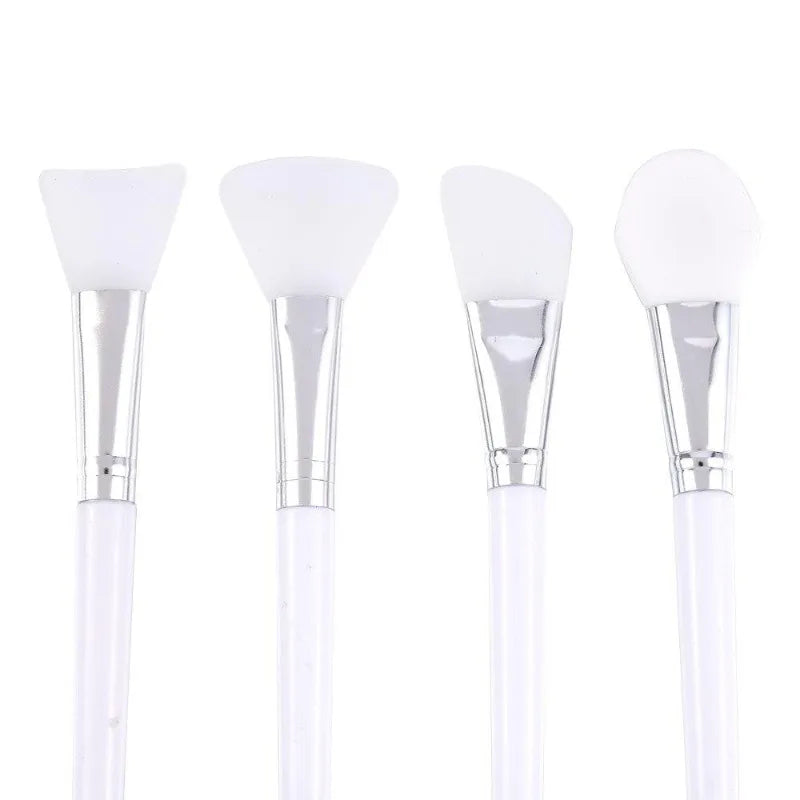 4-Piece Silicone Facial Mask Brush Set – Professional Mud & Cream Applicators