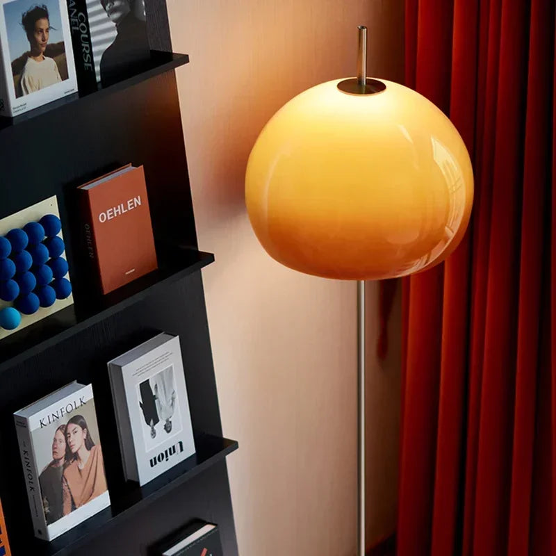 Orange Mushroom Lamp – Floor & Table Options