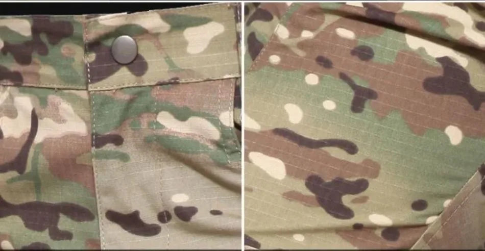 Men's Tactical Camo Combat 2-Piece Set – Waterproof Quick-Dry Hunting Training Suit