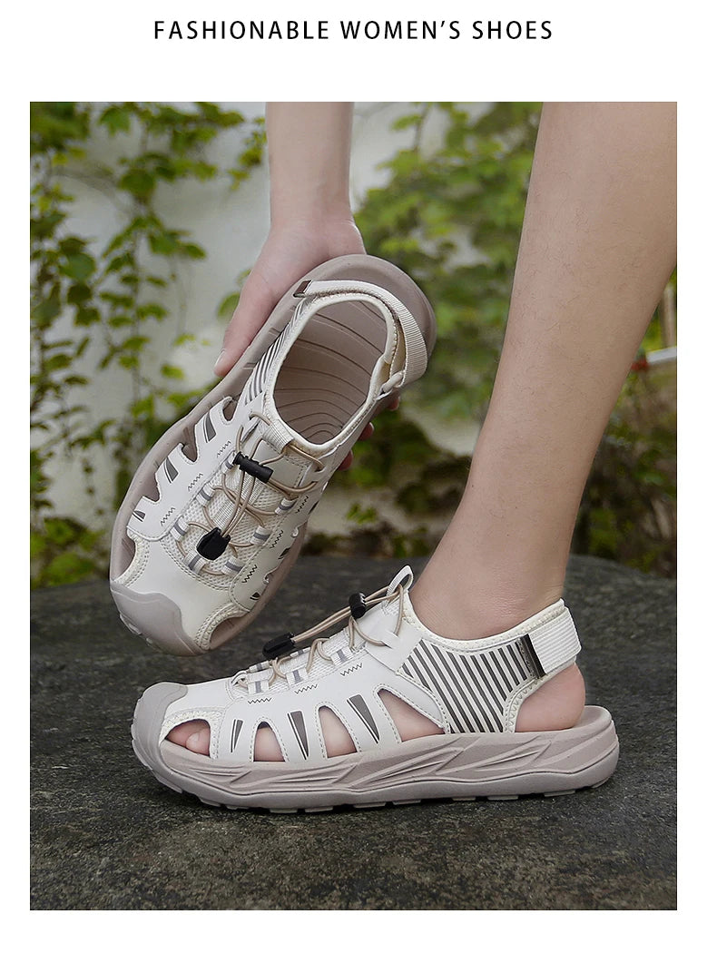 Men's Handmade Breathable Beach Sandals – Lightweight Soft Sole Outdoor Sandals