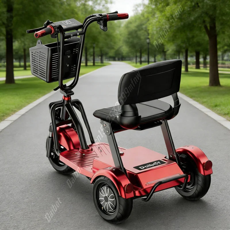 Foldable 3-Wheel Mobility Scooter – Dual 500W, 40 km Range
