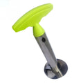 Slice a Pineapple in Seconds. — Stainless Steel Pineapple Slicer & Peeler | Cutter, Corer & Parer Knife, 24x10cm, Green, Black & Yellow