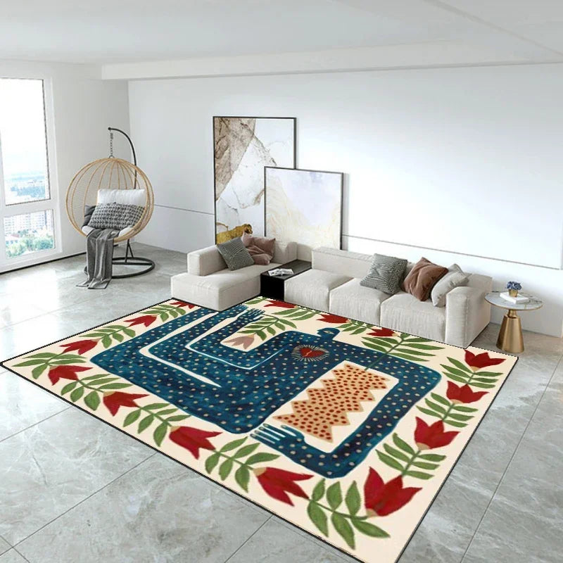 Fashion Plush Area Rug – Large Soft Carpet for Living Room, Bedroom & Cloakroom