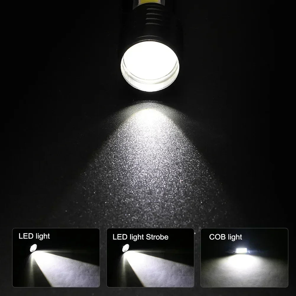 100000LM Super Bright Rechargeable LED Flashlight – Long Range Waterproof Camping Torch